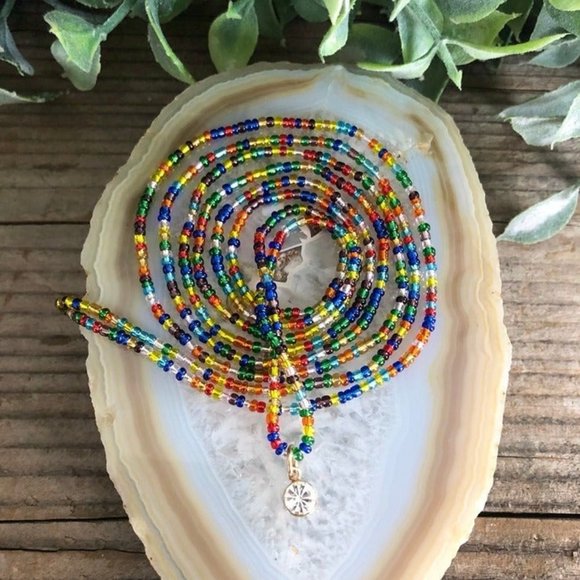 Rainbow Brite Charmed Waist Beads - Picture 1 of 4